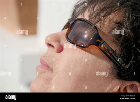Portrait Of Mature Woman With Sunglasses Stock Photo Alamy