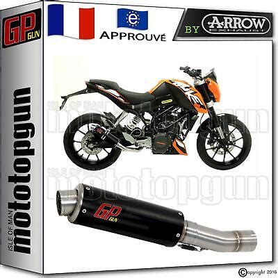 Pot D Echappement Gp Gun By Arrow Acier Noir Ktm Duke