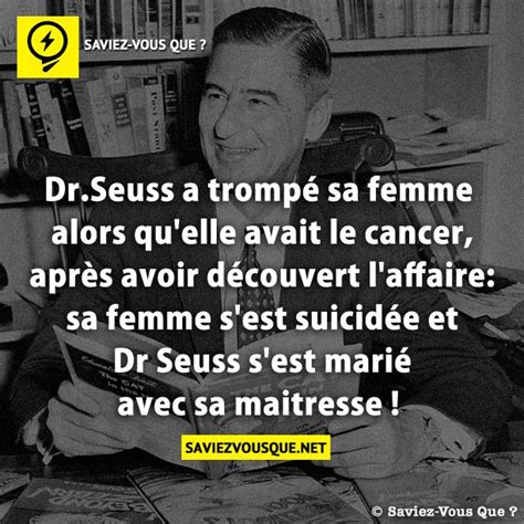 Dr Seuss a trompé sa femme alors quelle avait le cancer après avoir