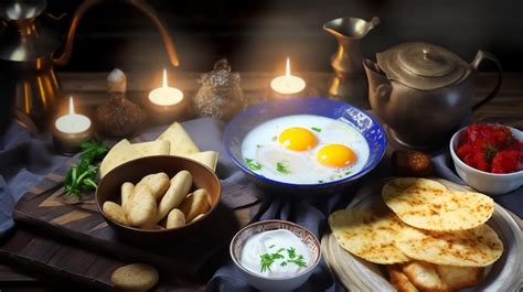 Premium AI Image | fresh Delicious Arabian Breakfast