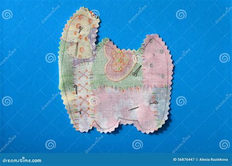 Scrapbooking Fabrics Shapes Stock Image Image Of Template Spectrum
