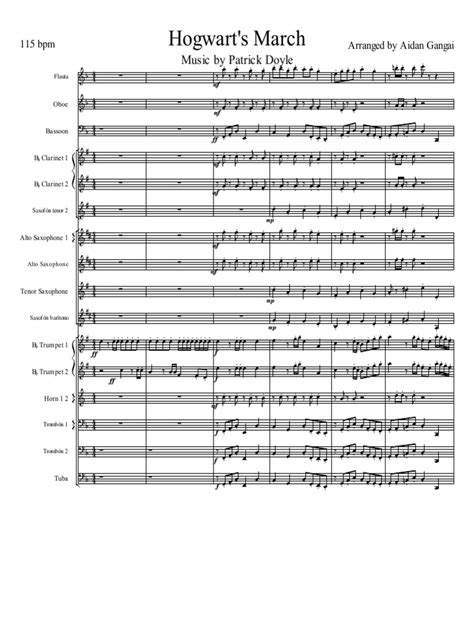 Hogwarts March Band Arrangement Pdf