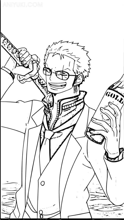 Roronoa Zoro Coloring Pages Free Coloring Pages