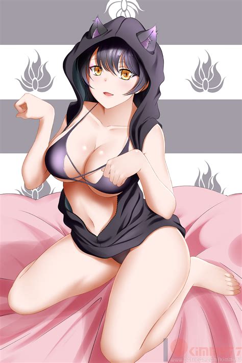 Rule 34 1girls Black Hair Blake Belladonna Breasts Cat Ears Kimmy77 On Bed Rwby Tagme Yellow