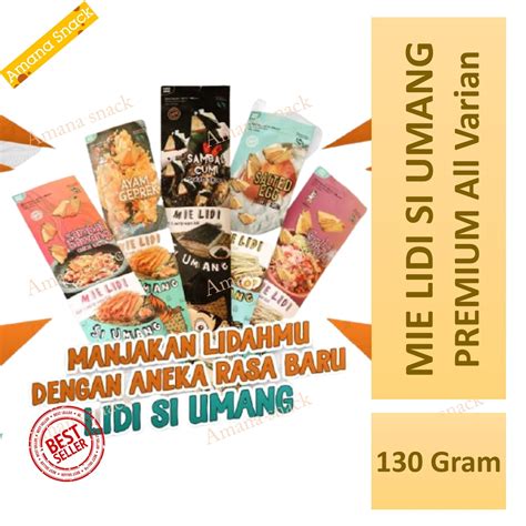 Jual SI UMANG Mie Lidi Lidian PREMIUM Gurih Jajanan Kekinian Isi Bumbu