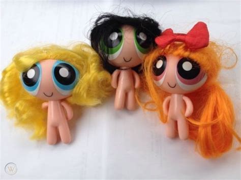 Powerpuff Girls Figures Bubbles Blossom Buttercup Nude 524591683