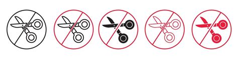 Do Not Cut Icon Line Art 47698395 Vector Art At Vecteezy