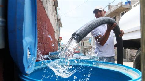 Cortes de agua horario de distribución vigente desde el 20 al 25 de