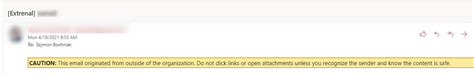 Add Exchange Online External Sender Warning in Microsoft 365