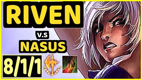 Adrianriven Riven Vs Nasus Kda Top Gameplay Na Ranked