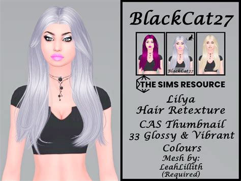 The Sims Resource Leahlillith Lilya Hair Retexture Mesh Needed