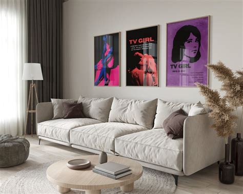 Custom Tv Girl Poster Set Of 3 Tv Girl Poster Indie Music Album Cover