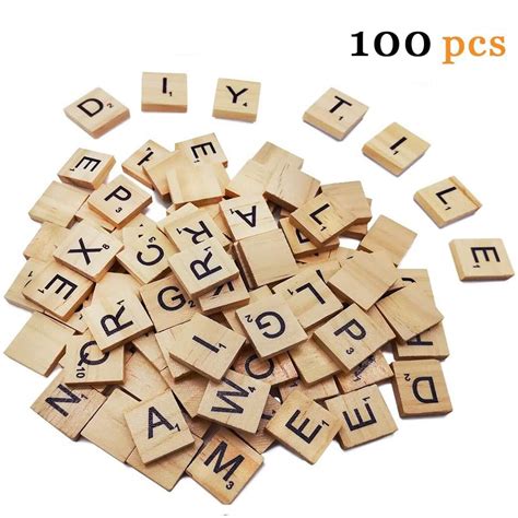 100pcs Alphabet for Scrabble Tiles: Wordplay Fun