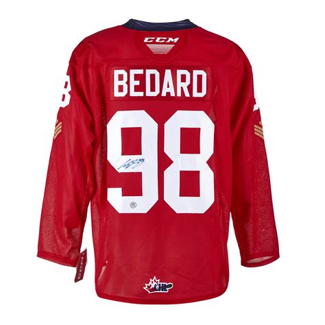 Connor Bedard Signed Regina Pats Alt Red CCM Jersey NHL Auctions