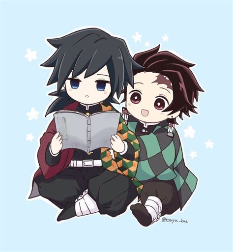 Imagenes Giyuutan Chibi Anime Dibujos Animados Bonitos Hermanos De