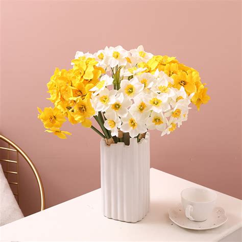 Sunjoy Tech Bouquet Artificial Flower Realistic Decorative Easy Care