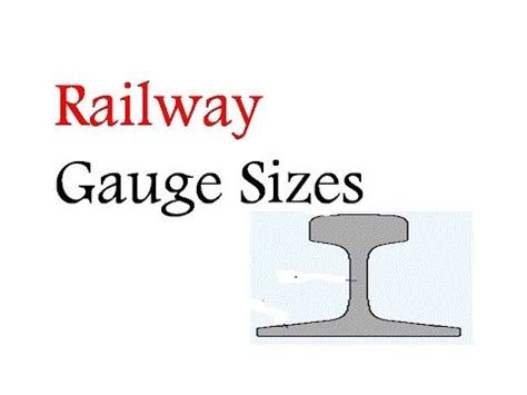 Railway Gauge Sizes Youtube