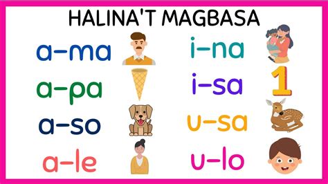 Pagsasanay Bumasa Ng Dalawang Pantig Paano Magbasa Hakbang Sa