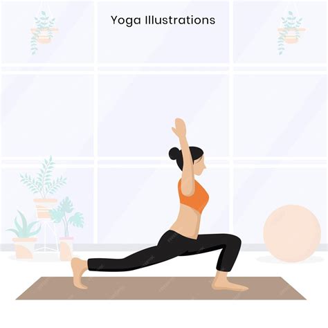 Premium Vector Vector Yoga Poses Set Young Woman Practicing Yoga Poses