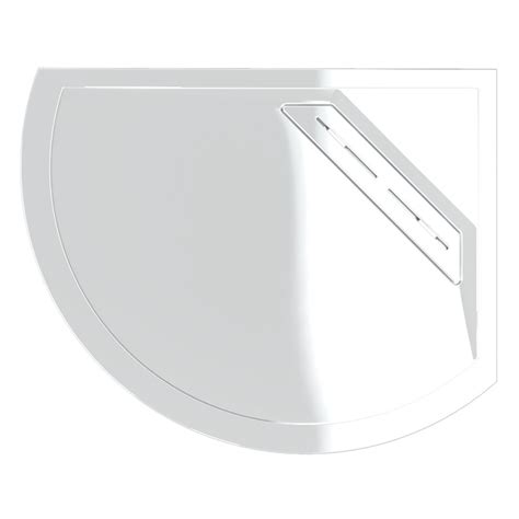 Kudos Connect2 Right Hand Offset Curved Slip Resistant Shower Tray 1000