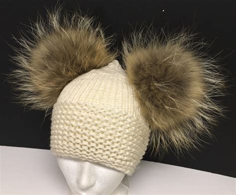 Wool Hat Double Pom