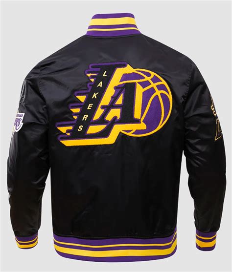 Black Logo Los Angeles Lakers Mash Up Jacket Jackets Expert