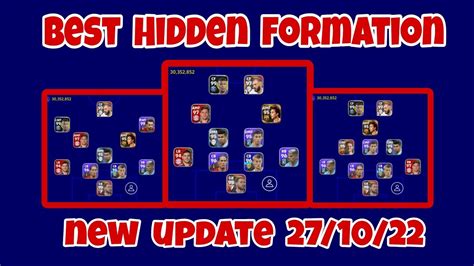 Best Formation Update How To Get Best Hidden Formation In EFootball