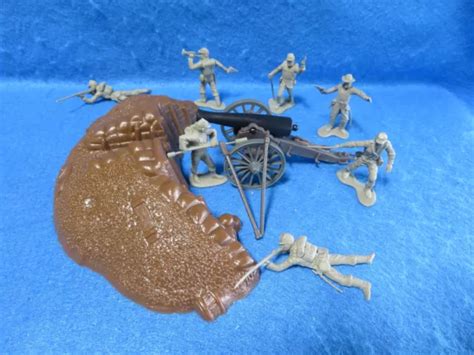Classic Toy Soldiers Civil War Confed Artillery Set 54mm Redoubt