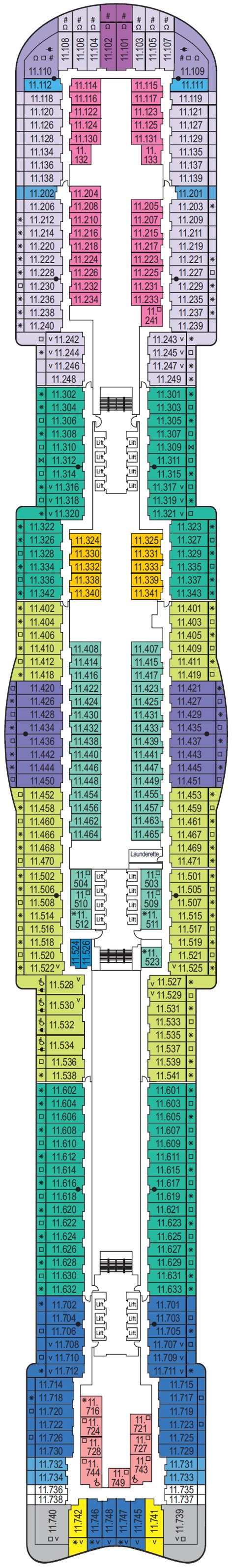 Arvia Deck Plan Deck 9 Rol Cruise