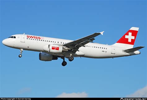 HB IJI Swiss Airbus A320 214 Photo By Darren Varney ID 115005