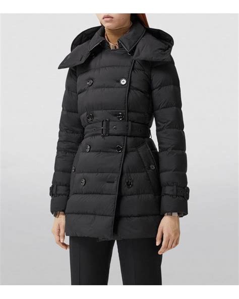 Burberry Down Filled Detachable Hood Puffer Jacket In Black Lyst UK