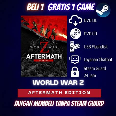 Jual World War Z Aftermath Deluxe Edition Original Steam Pc Dvd Dvd