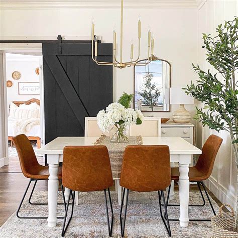 Modern Gold Chandelier Over Dining Table Soul Lane