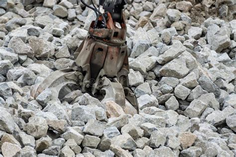 Excavator Claw Stock Photo Image Of Load Dump Heap 260338860