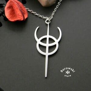 Clavicula Nox Pendant Dragon Rouge Occult Symbol Stainless Etsy