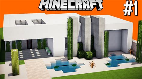 Minecraft Como Fazer Sua Primeira Casa Moderna De Quartzo 1 Youtube