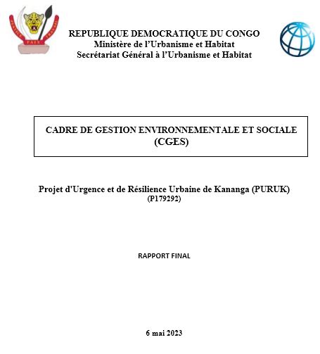 Cadre De Gestion Environnementale Et Sociale Cges