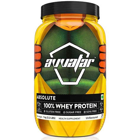 Avvatar Whey Protein Powder Unflavoured Absolute