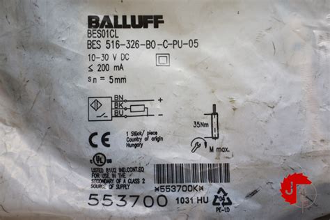 Balluff Bes Cl Inductive Standard Sensors Bes Bo C Pu