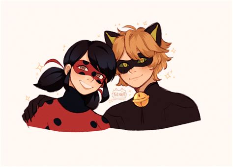 Ladybug and Chat Noir - Miraculous Ladybug Fan Art (44169989) - Fanpop