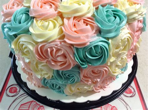 Top Imagen Pastel De Rosetones De Colores Abzlocal Mx