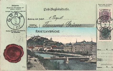 Graz Collage 1908 Wiener Werkstätte Postkarten