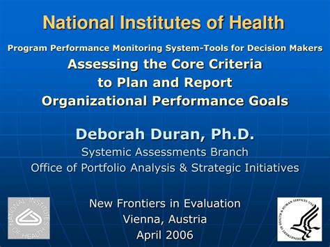 Ppt National Institutes Of Health Powerpoint Presentation Free