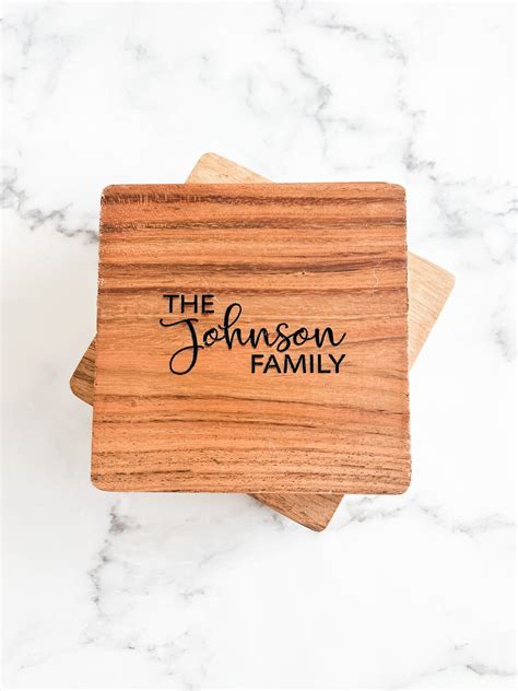 Custom Wood Coasters Personalized Coasters Engraved - Etsy