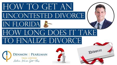 How To Get An Uncontested Divorce In Florida How Long Does It Take To