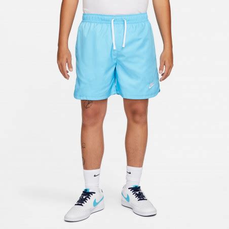 Short Nike Club Flow Bleu Ciel Sur Foot Fr