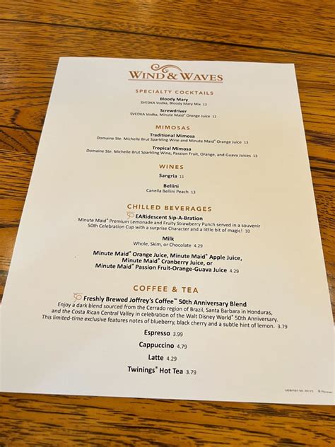 Review Start Your Day On A Good Note With Breakfast At Wind And Waves Grill At Disney S Vero