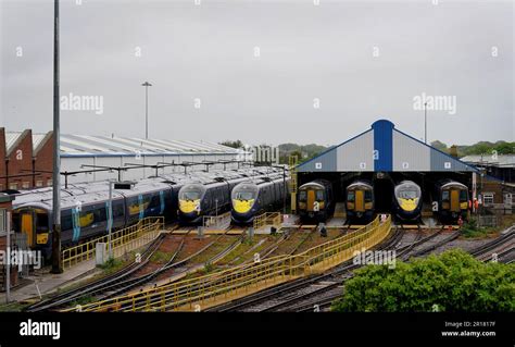 Southeastern Trains In Sidings At Ramsgate Railway Station In Kent As