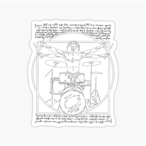 Leonardo Da Vinci Vitruvian Man Rockstar Drums DA VINCI DRUMMER