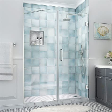 Aston Belmore Xl 64 25 65 25 Inch W X 80 Inch H Frameless Hinged